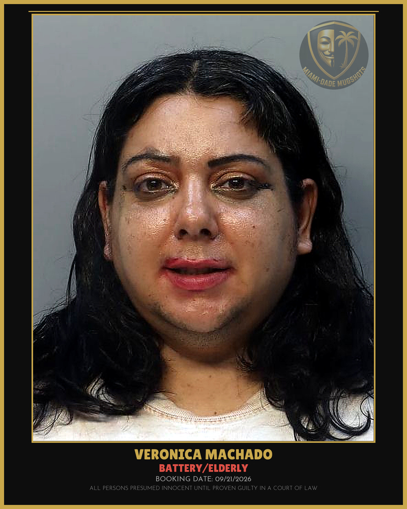Machado Veronica Nicole Arrested – Battery/Elderly – Miami-Dade County (Unknown)