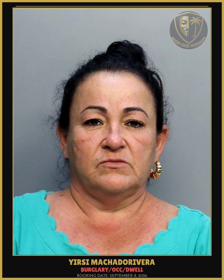 Machadorivera Yirsi  Esperanza Arrested – BURGLARY/OCC/DWELL – Miami-Dade County (September 8, 2026)