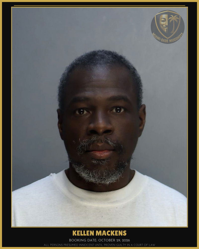 Mackens Kellen  Tramiane Arrested – Miami-Dade County (October 29, 2026)