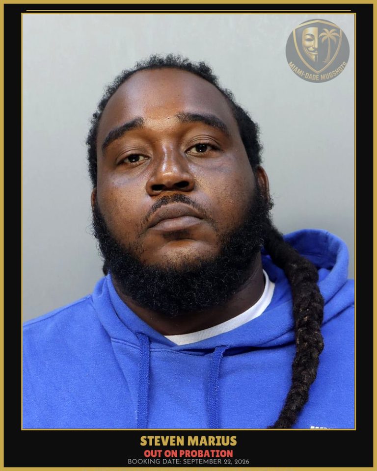 Marius Steven  Melvin Arrested – OUT ON PROBATION – Miami-Dade County (September 22, 2026)