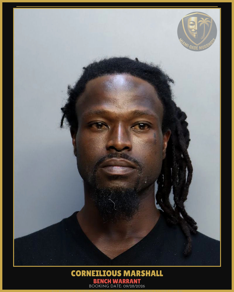 Marshall Corneilious   James Arrested – Bench Warrant – Miami-Dade County (Unknown)