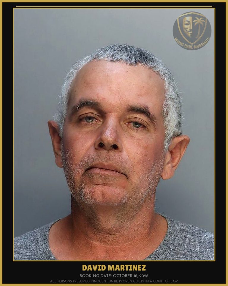Martinez David Arrested – Miami-Dade County (October 16, 2026)