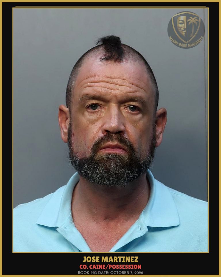 Martinez Jose Antonio Arrested – Co. Caine/POSSESSION – Miami-Dade County (October 7, 2026)