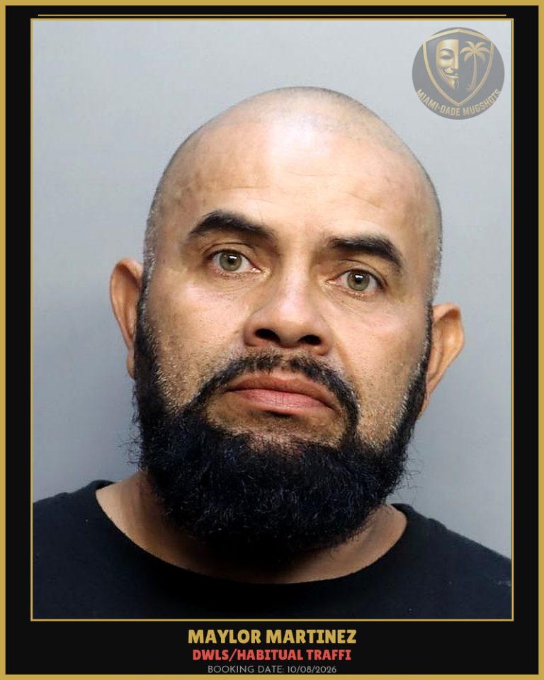 Martinez Maylor  Jesus Arrested – DWLS/HABITUAL TRAFFI – Miami-Dade County (Unknown)