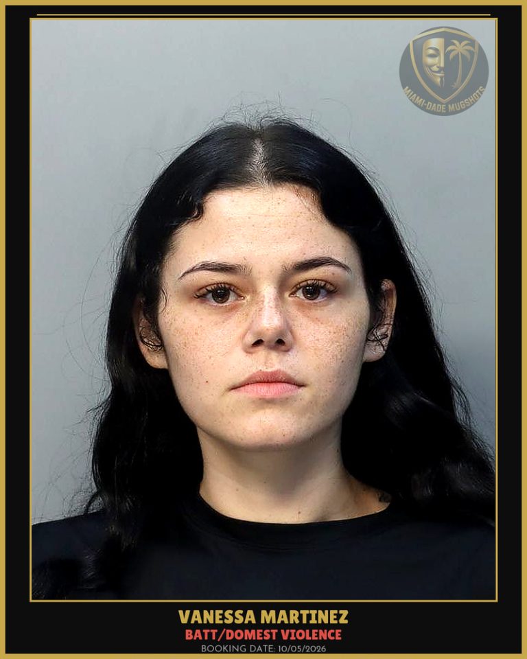 Martinez Vanessa Christina Arrested – BATT/DOMEST VIOLENCE – Miami-Dade County (Unknown)