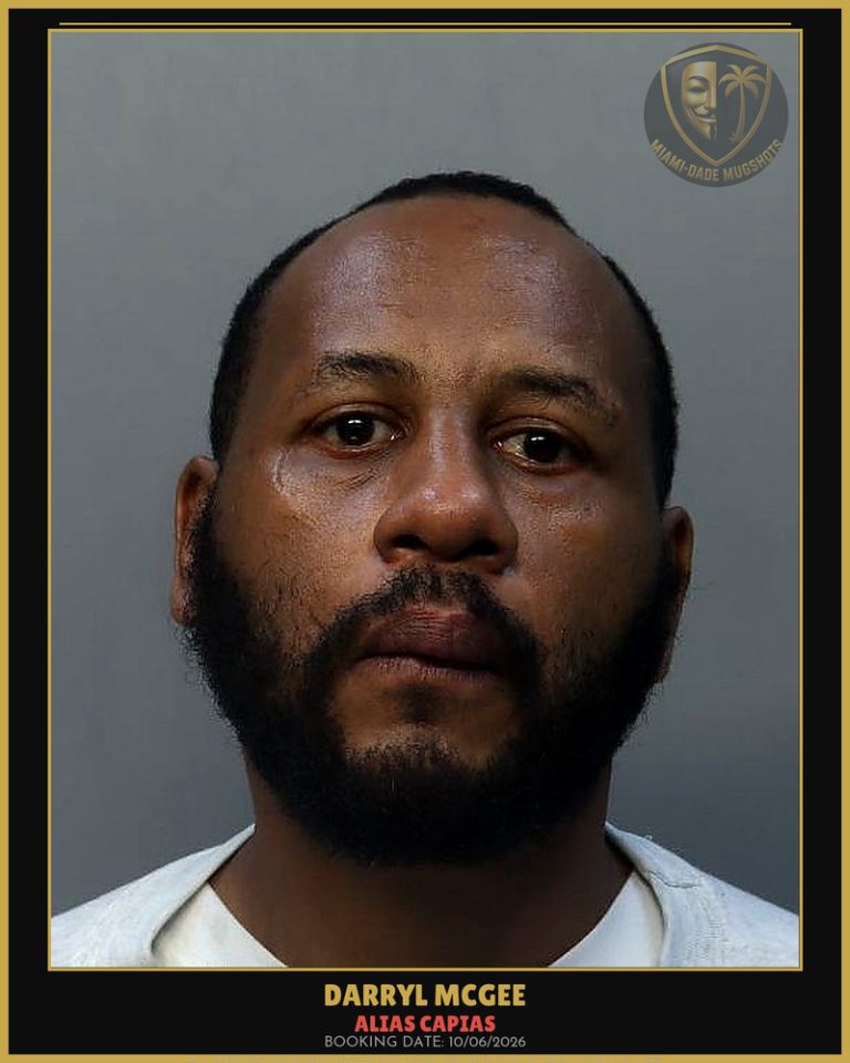 Mcgee Darryl Arrested – ALIAS CAPIAS – Miami-Dade County (Unknown)