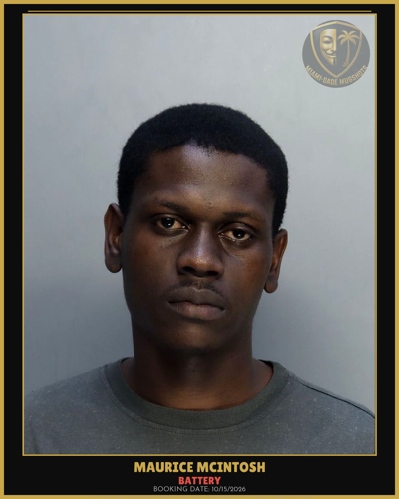 Mcintosh Maurice Arrested – Battery – Miami-Dade County (Unknown)