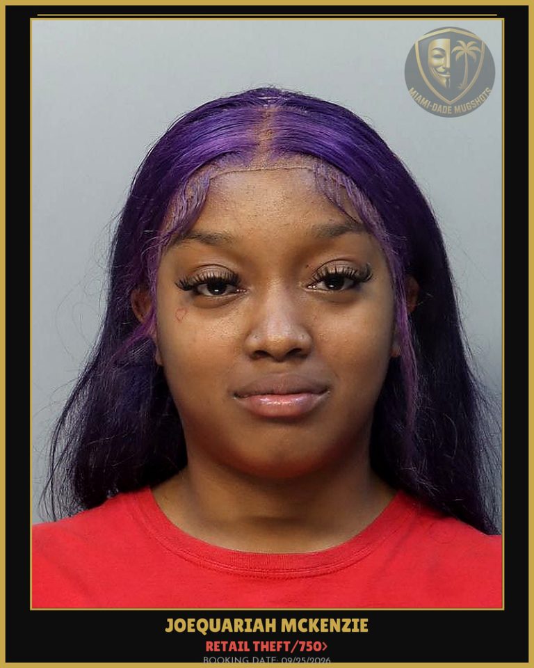 Mckenzie Joequariah Arrested – RETAIL THEFT/750> – Miami-Dade County (Unknown)