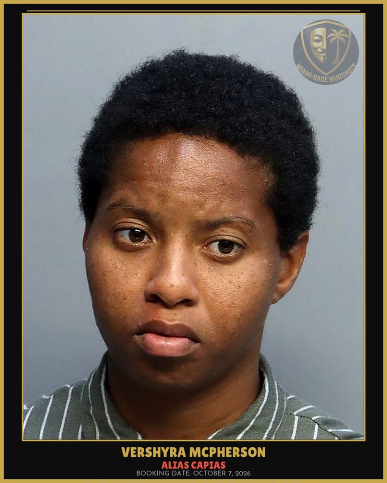 Mcpherson Vershyra Pealar Arrested – ALIAS CAPIAS – Miami-Dade County (October 7, 2026)