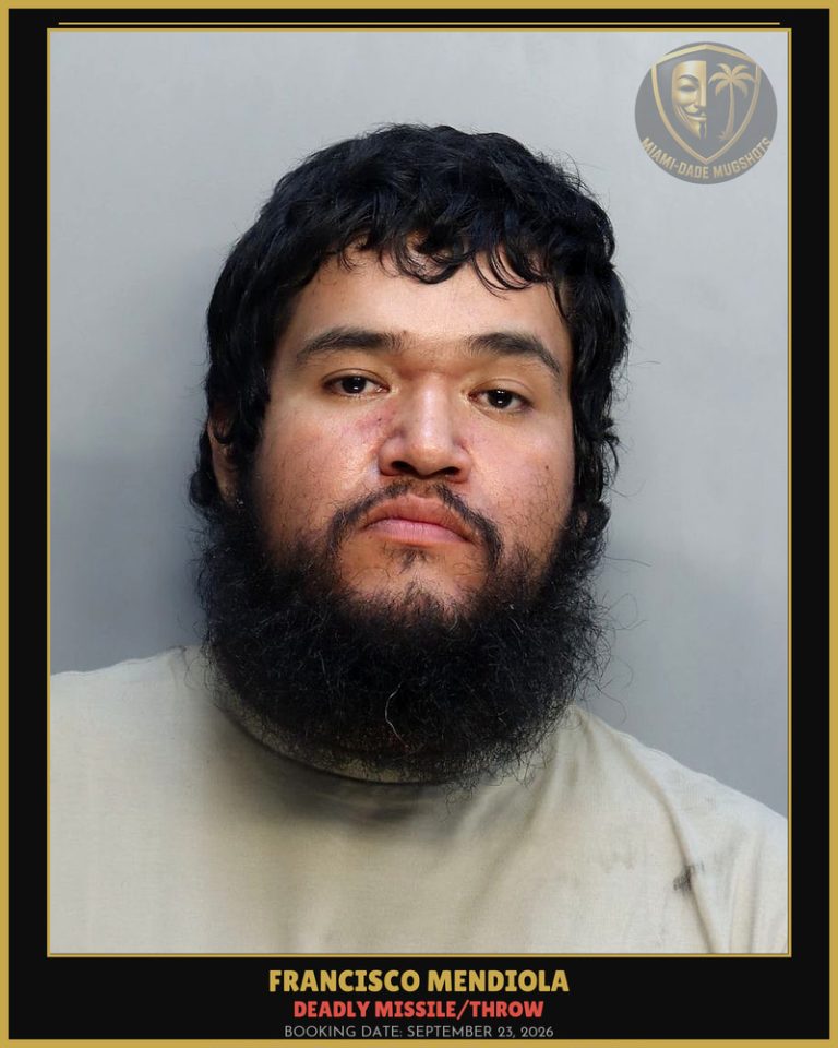 Mendiola Francisco Ivan Arrested – DEADLY MISSILE/THROW – Miami-Dade County (September 23, 2026)