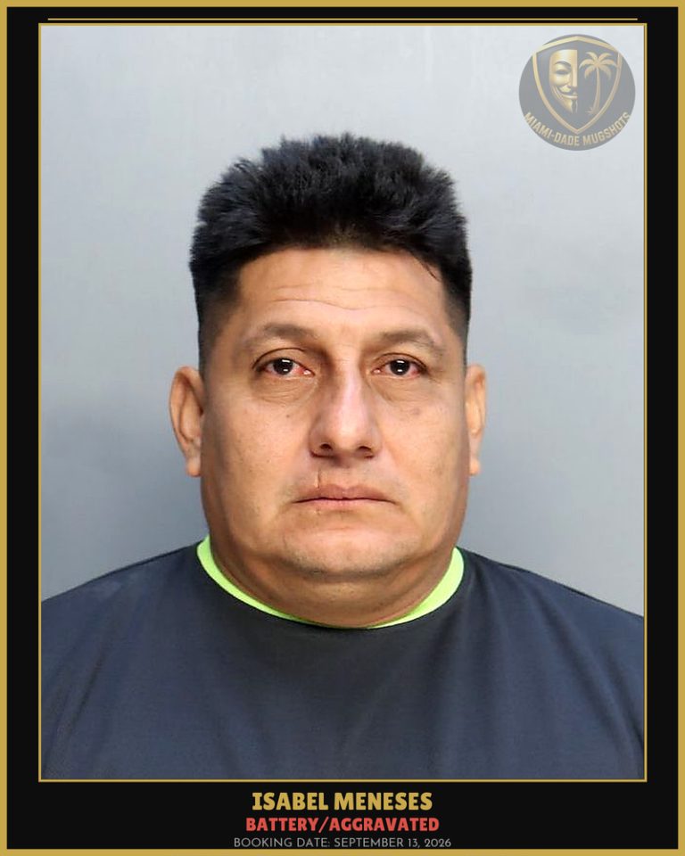 Meneses Isabel  Guadalupe Arrested – BATTERY/AGGRAVATED – Miami-Dade County (September 13, 2026)