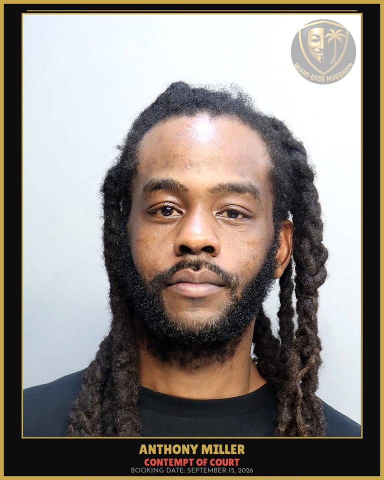 Miller Anthony  Leon Arrested – CONTEMPT OF COURT – Miami-Dade County (September 15, 2026)