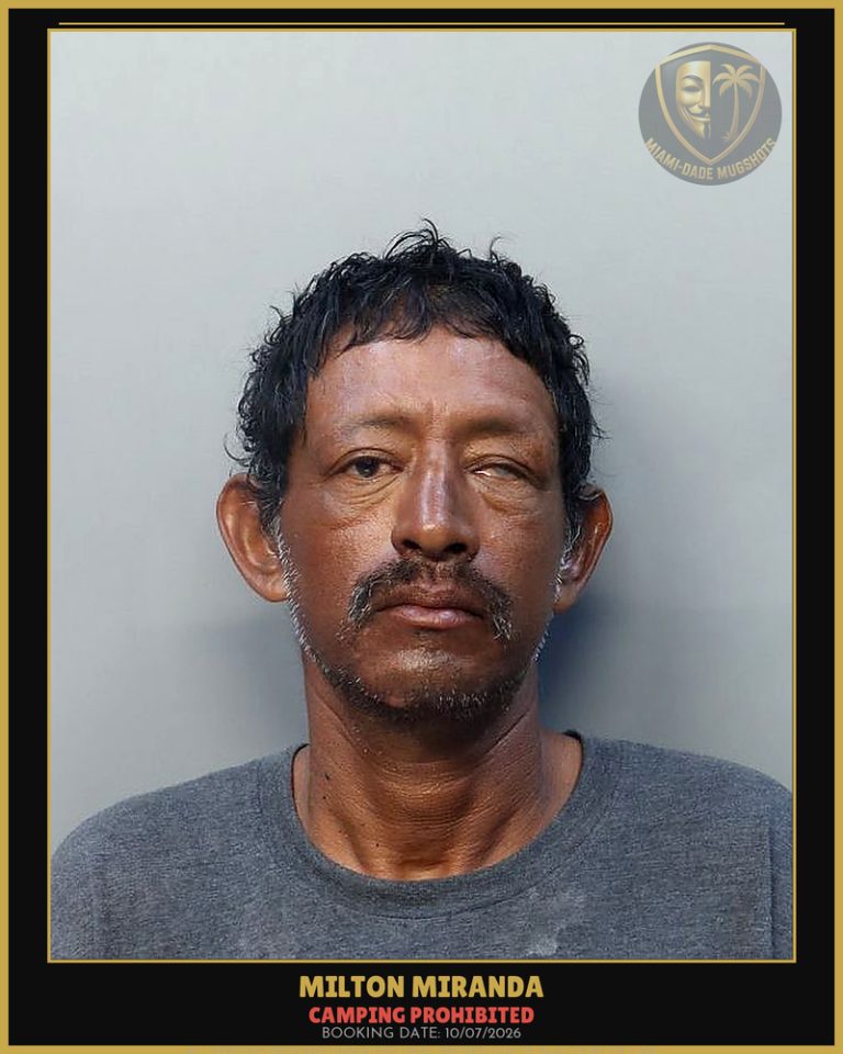 Miranda Milton  Christon Arrested – CAMPING PROHIBITED – Miami-Dade County (Unknown)