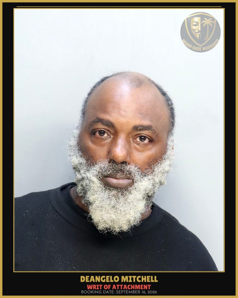 Mitchell Deangelo Arrested – WRIT OF ATTACHMENT – Miami-Dade County (September 16, 2026)