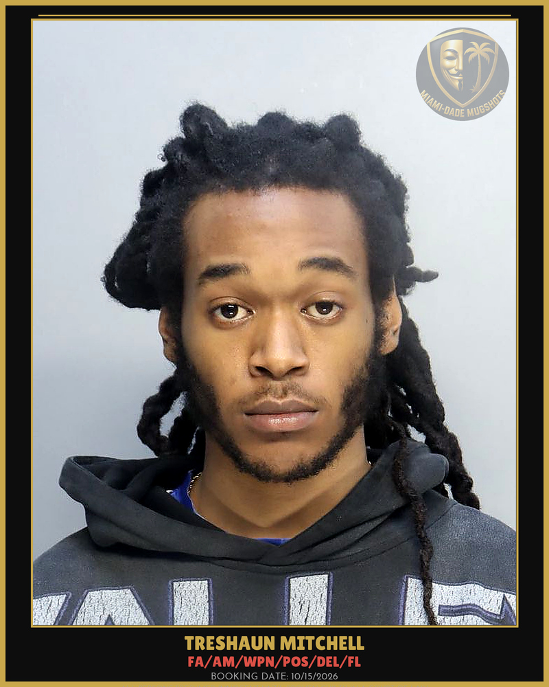 Mitchell Treshaun  Jamal Arrested – Fa/Am/Wpn/Pos/Del/Fl – Miami-Dade County (Unknown)