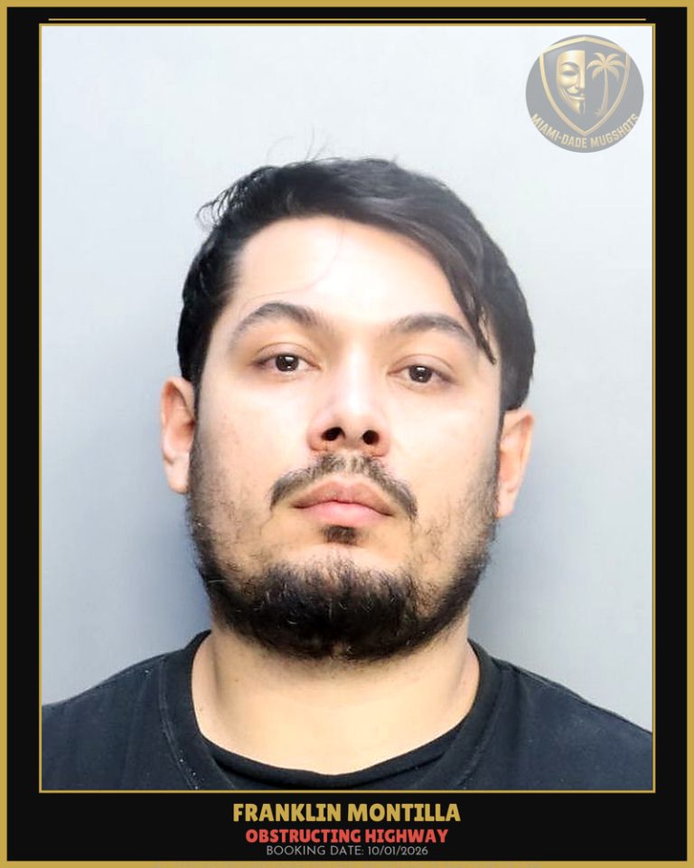 Montilla Franklin  David Arrested – OBSTRUCTING HIGHWAY – Miami-Dade County (Unknown)