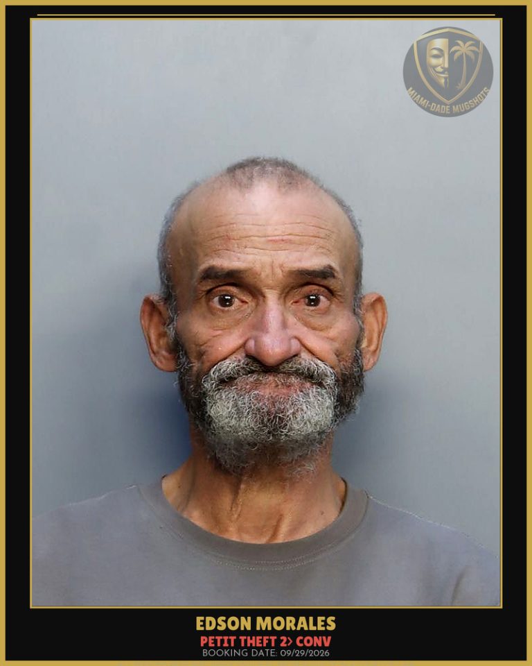 Morales Edson Arrested – PETIT THEFT 2> CONV – Miami-Dade County (Unknown)