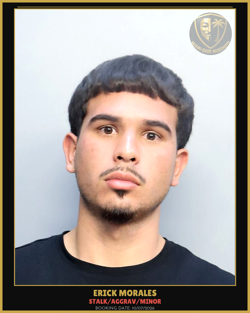 Morales Erick Arrested – Stalk/Aggrav/Minor – Miami-Dade County (Unknown)