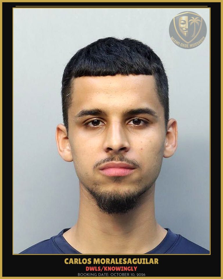 Moralesaguilar Carlos  Eduardo Arrested – DWLS/KNOWINGLY – Miami-Dade County (October 10, 2026)