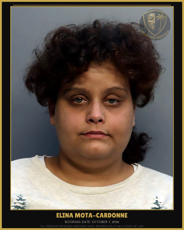 Mota-Cardonne Elina Arrested – Miami-Dade County (October 7, 2026)