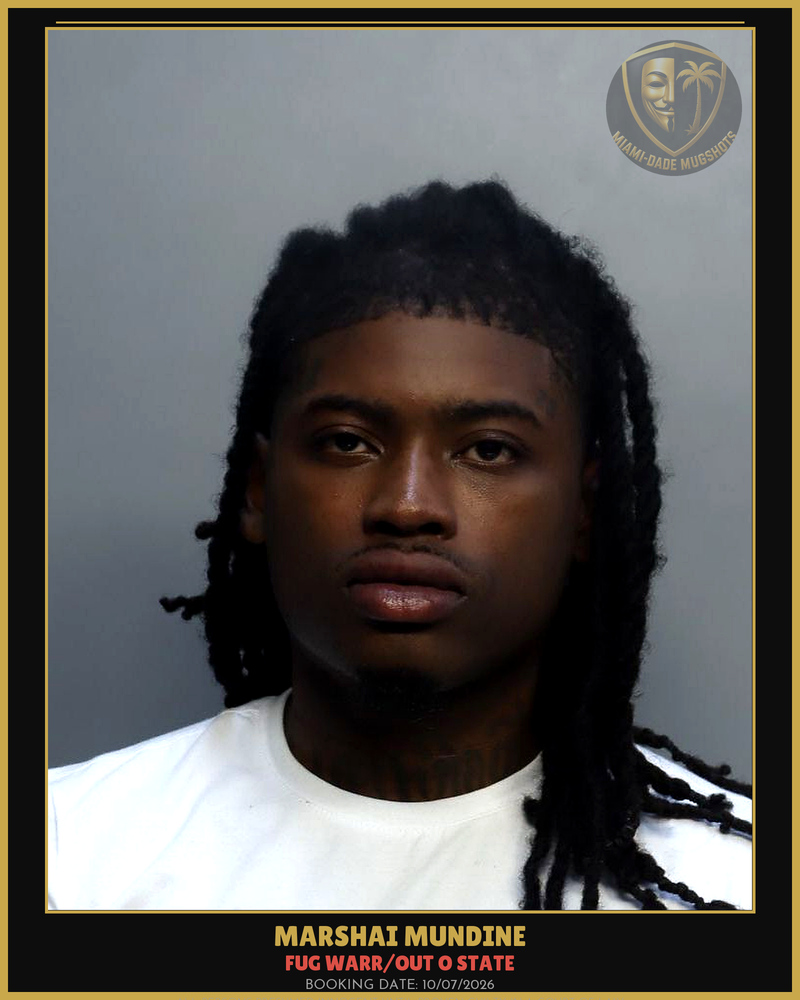 Mundine Marshai Arrested – Fug Warr/Out O State – Miami-Dade County (Unknown)