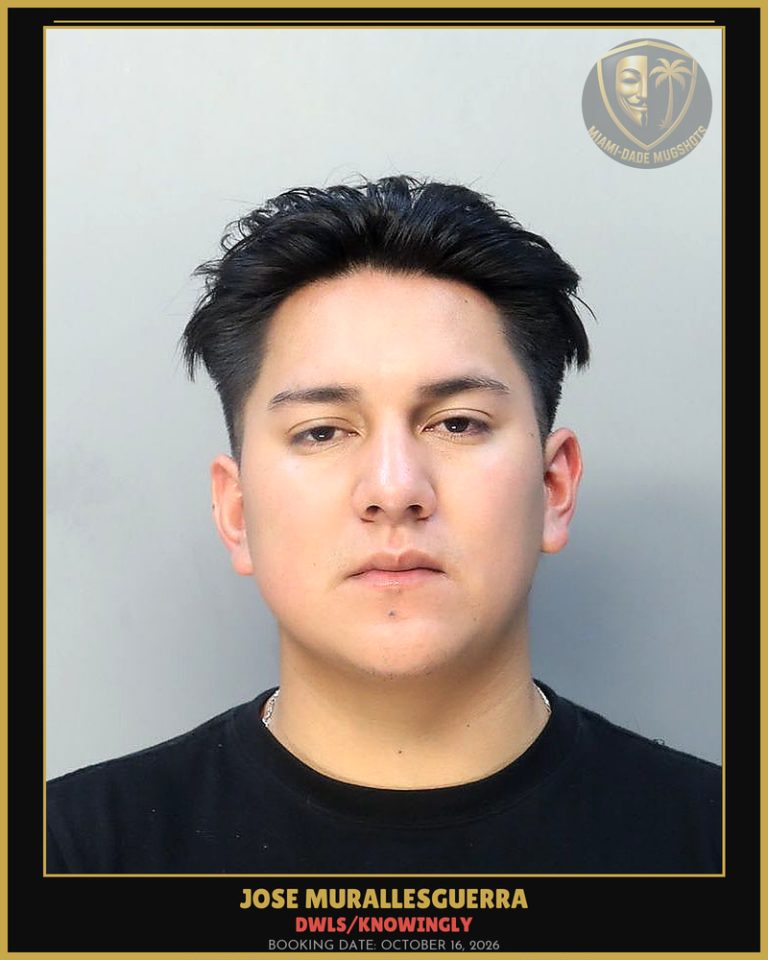 Murallesguerra Jose  Manuel Arrested – DWLS/KNOWINGLY – Miami-Dade County (October 16, 2026)