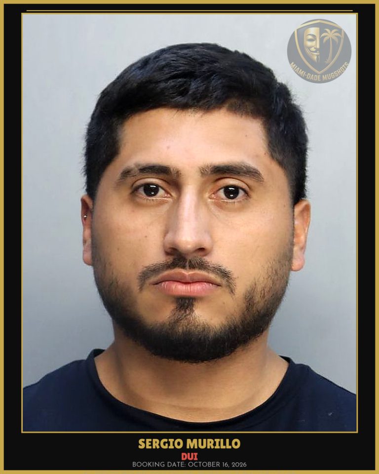 Murillo Sergio  Enrique Arrested – DUI – Miami-Dade County (October 16, 2026)