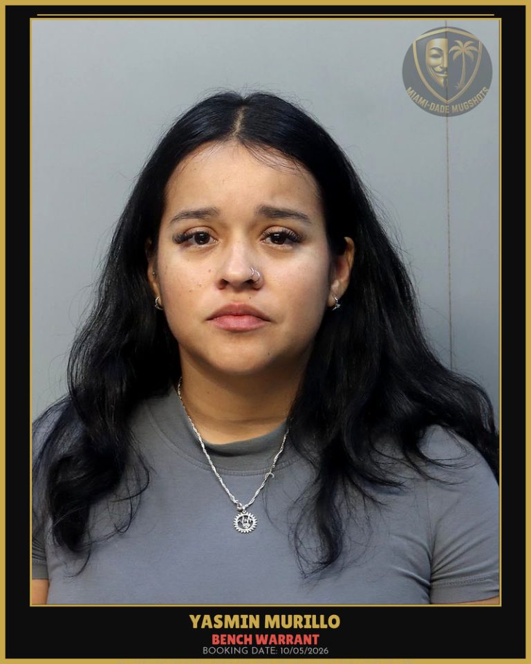 Murillo Yasmin  Pamala Arrested – BENCH WARRANT – Miami-Dade County (Unknown)