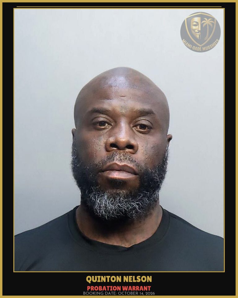 Nelson Quinton Malik Arrested – PROBATION WARRANT – Miami-Dade County (October 14, 2026)