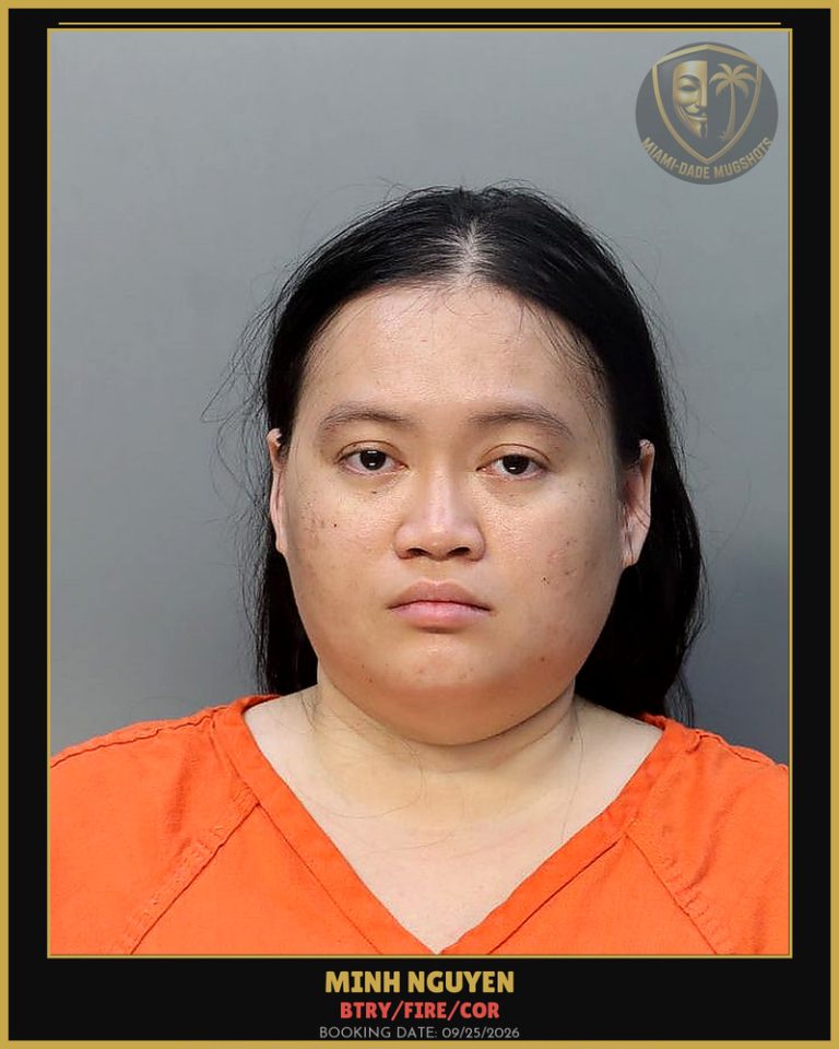 Nguyen Minh  Nhat Arrested – BTRY/FIRE/COR – Miami-Dade County (Unknown)