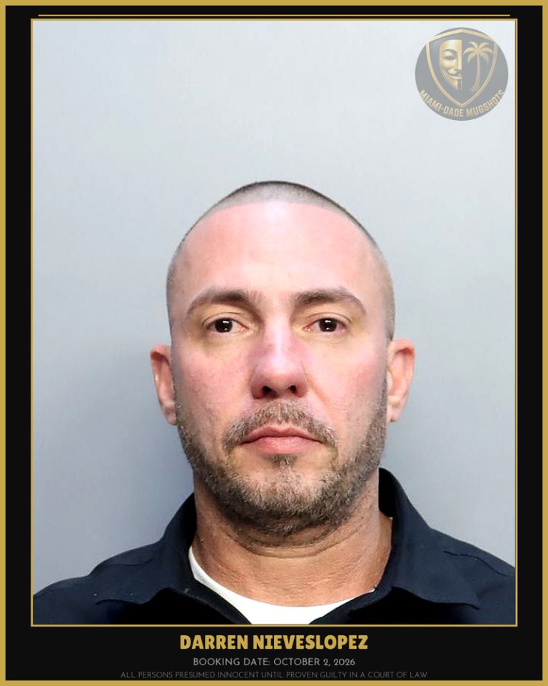 Nieveslopez Darren Arrested – Miami-Dade County (October 2, 2026)