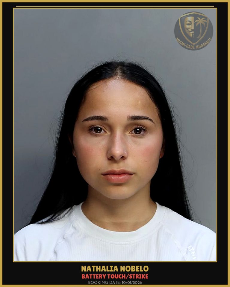 Nobelo Nathalia Arrested – BATTERY TOUCH/STRIKE – Miami-Dade County (Unknown)