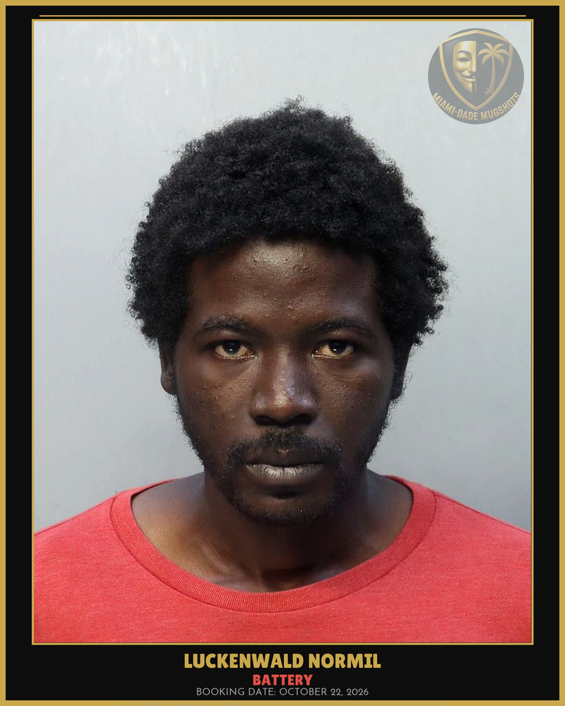 Normil Luckenwald  Peterson Arrested – Battery – Miami-Dade County (October 22, 2026)