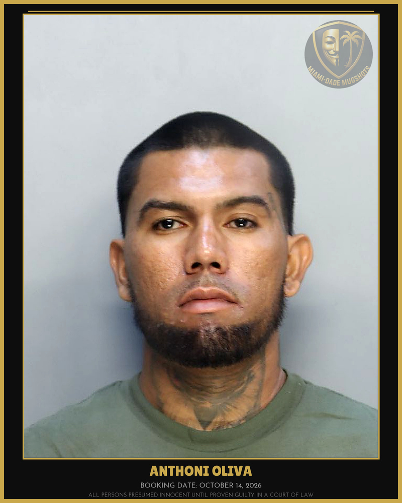 Oliva Anthoni Job Arrested – Miami-Dade County (October 14, 2026)