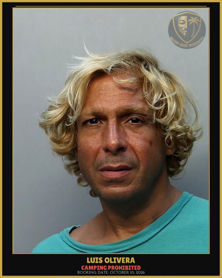 Olivera Luis  Domingo Arrested – CAMPING PROHIBITED – Miami-Dade County (October 10, 2026)