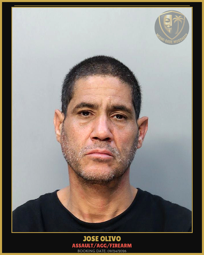 Olivo Jose Arrested – Assault/Agg/Firearm – Miami-Dade County (Unknown)