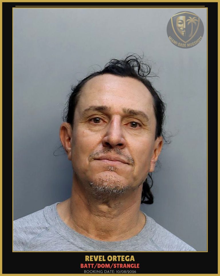 Ortega Revel Arrested – BATT/DOM/STRANGLE – Miami-Dade County (Unknown)