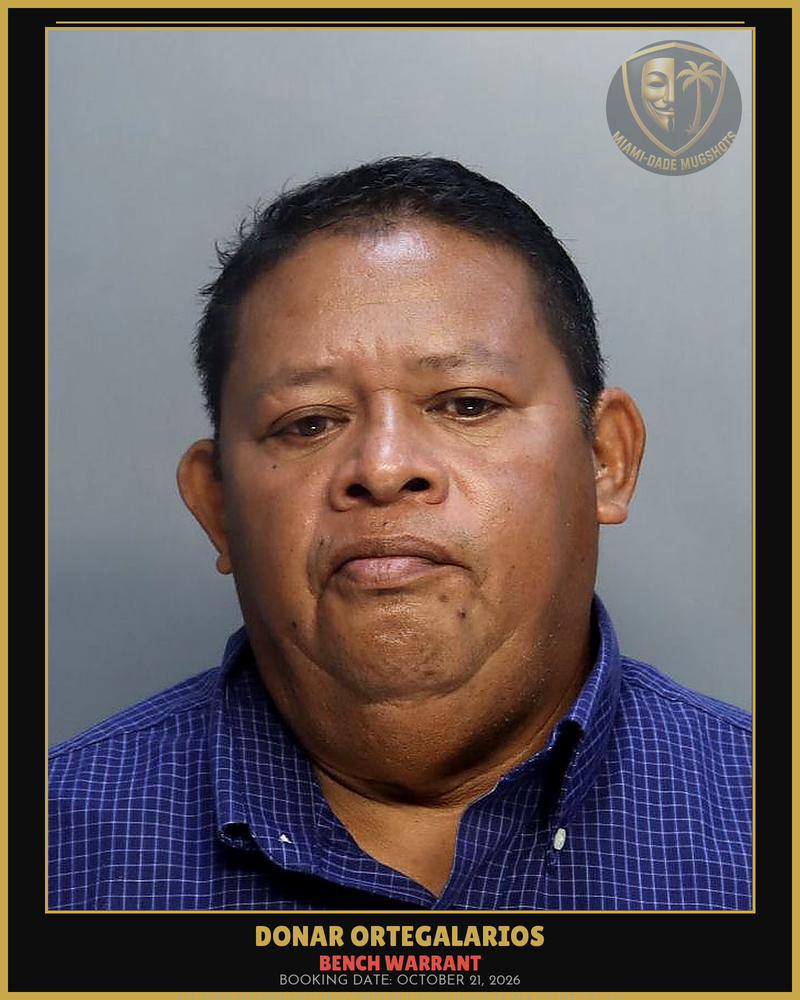 Ortegalarios Donar  Patricio Arrested – Bench Warrant – Miami-Dade County (October 21, 2026)