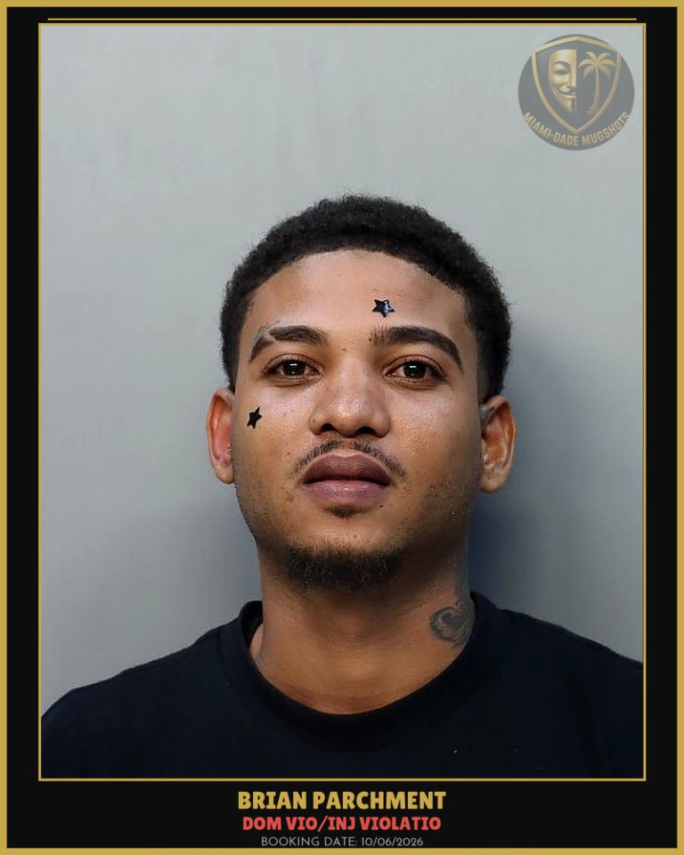 Parchment Brian Arrested – DOM VIO/INJ VIOLATIO – Miami-Dade County (Unknown)
