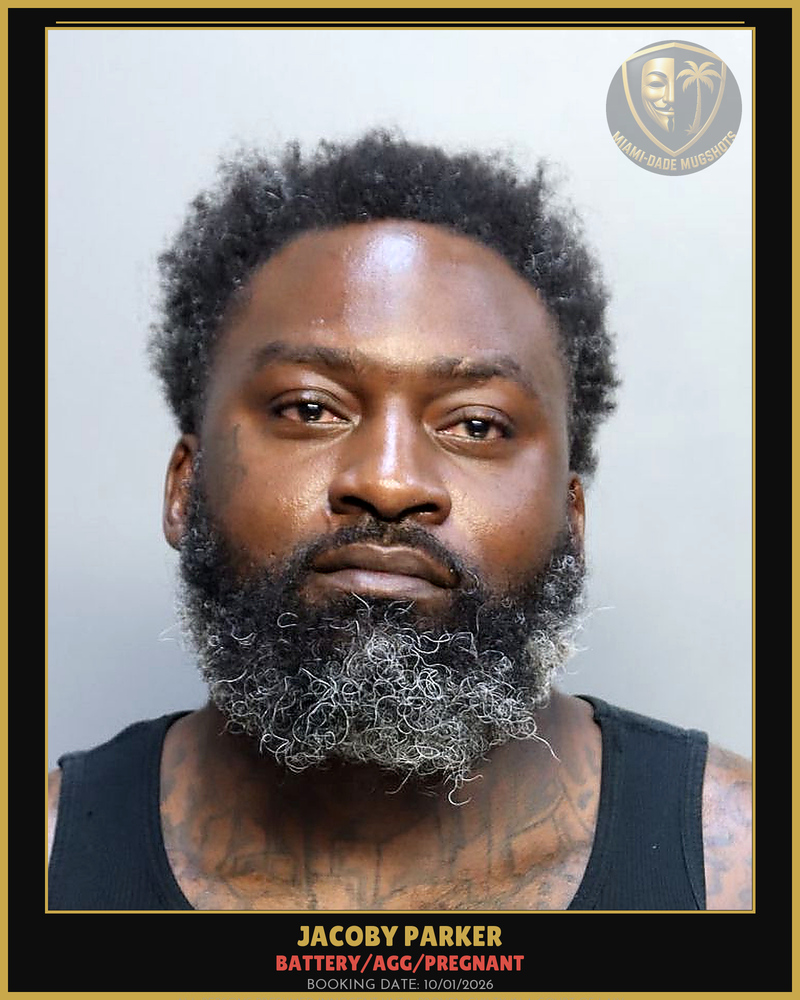 Parker Jacoby Arrested – Battery/Agg/Pregnant – Miami-Dade County (Unknown)