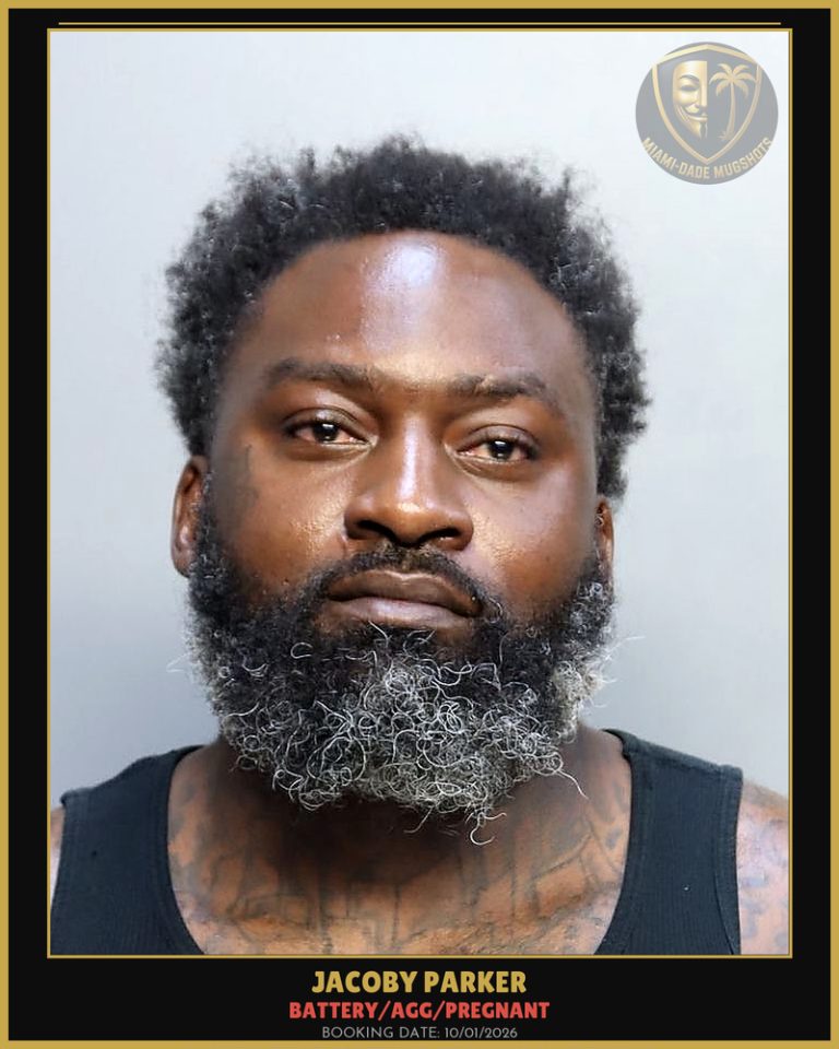 Parker Jacoby Arrested – BATTERY/AGG/PREGNANT – Miami-Dade County (Unknown)