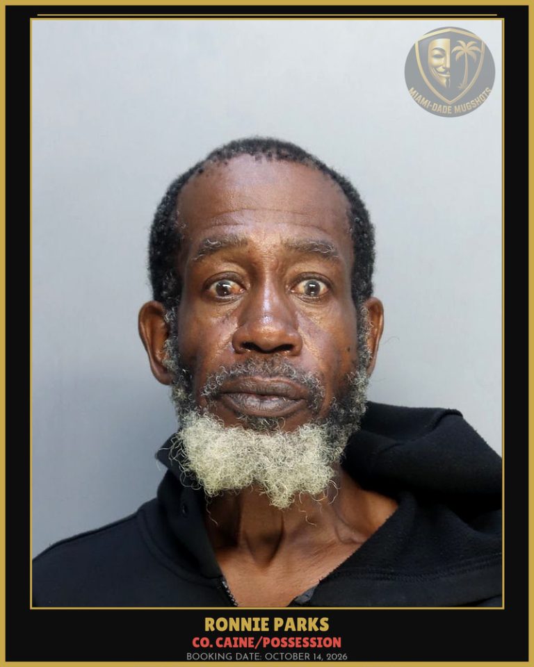 Parks Ronnie Marcellus Arrested – Co. Caine/POSSESSION – Miami-Dade County (October 14, 2026)