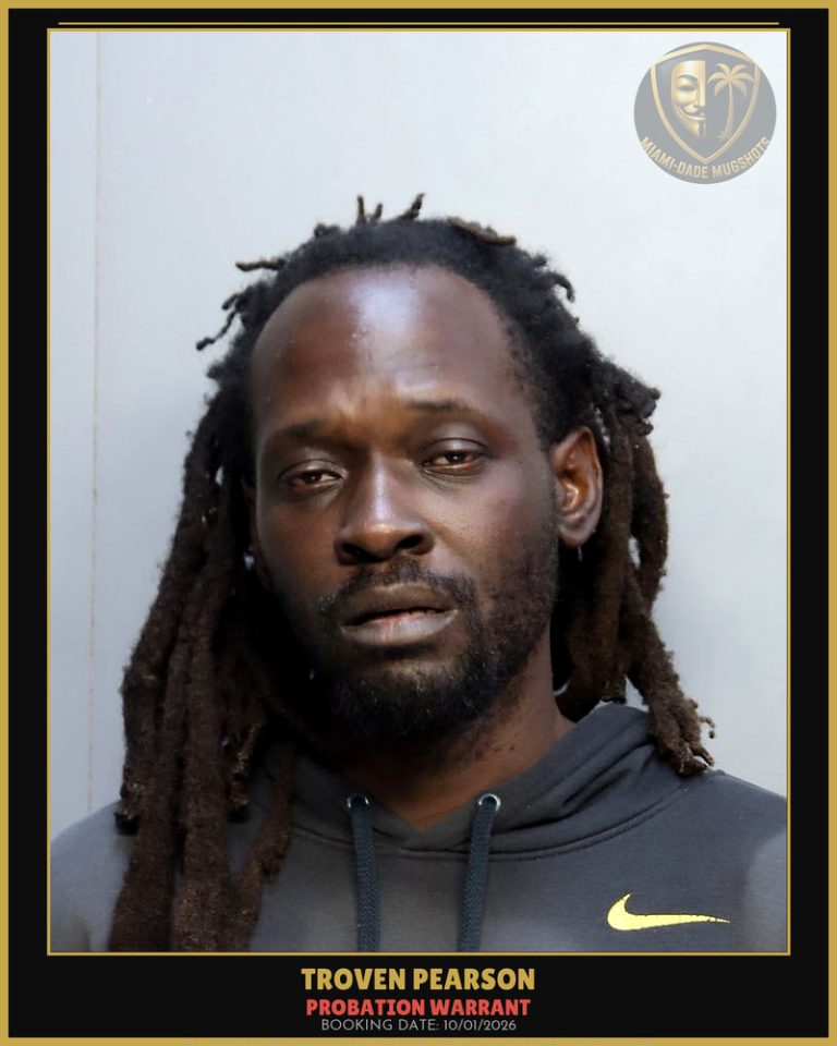 Pearson Troven Arrested – PROBATION WARRANT – Miami-Dade County (Unknown)