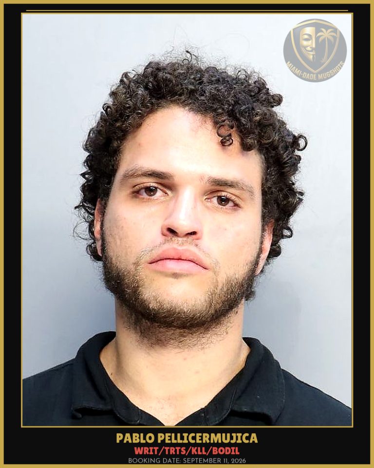 Pellicermujica Pablo  Rafael Arrested – WRIT/TRTS/KLL/BODIL – Miami-Dade County (September 11, 2026)