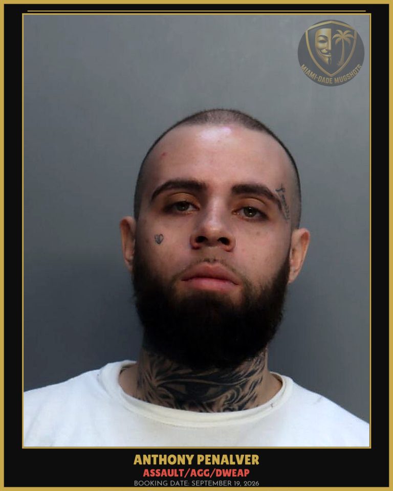 Penalver Anthony  Luis Arrested – ASSAULT/AGG/DWEAP – Miami-Dade County (September 19, 2026)