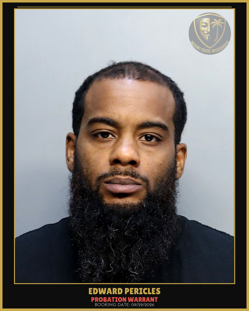 Pericles Edward Michael Arrested – Probation Warrant – Miami-Dade County (Unknown)