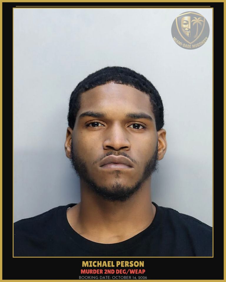 Person Michael Lamont Arrested – MURDER 2ND DEG/WEAP – Miami-Dade County (October 14, 2026)