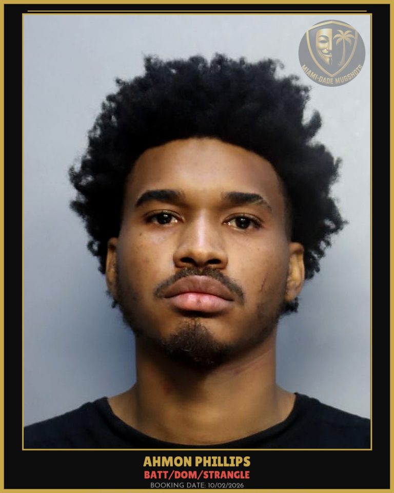 Phillips Ahmon  Rashad Arrested – BATT/DOM/STRANGLE – Miami-Dade County (Unknown)