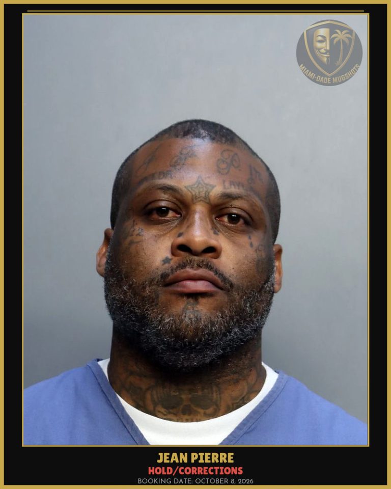 Pierre Jean  Francios Arrested – HOLD/CORRECTIONS – Miami-Dade County (October 8, 2026)