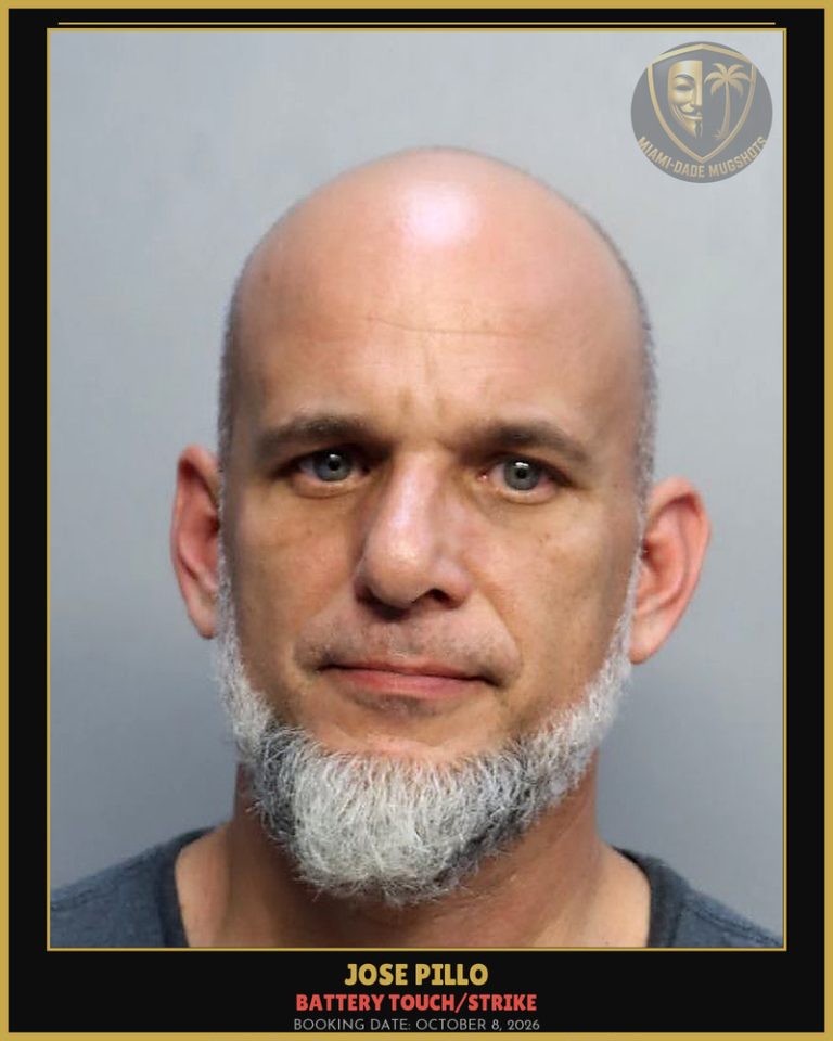 Pillo Jose  Donald Arrested – BATTERY TOUCH/STRIKE – Miami-Dade County (October 8, 2026)